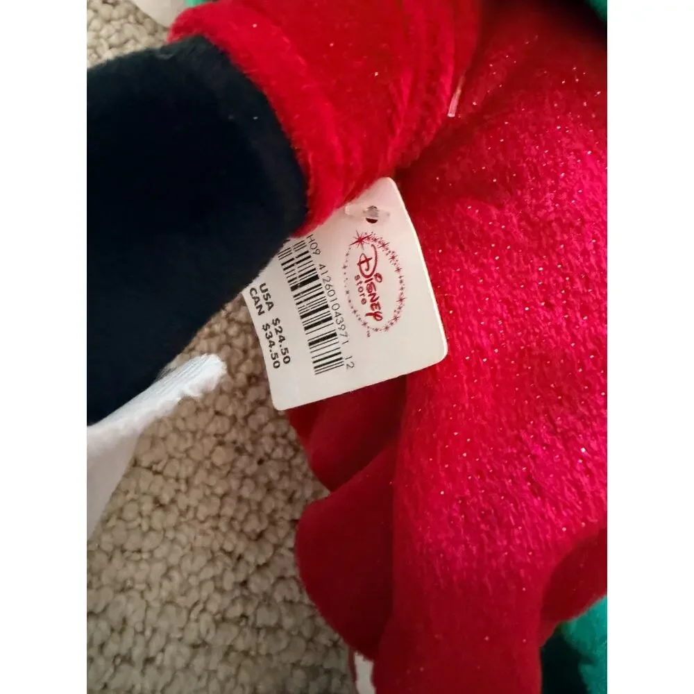 Disney Store 2009 Mickey Mouse Christmas Elf Plush 17